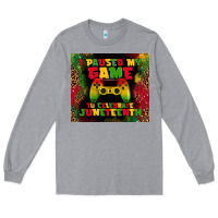Heather Grey i paused my game Long Sleeve Tee - TumblerDesignByShophia
