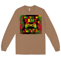 Toasted Coconut i paused my game Long Sleeve Tee - TumblerDesignByShophia