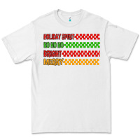 White holiday spirit hohoho bright merry Premium Tee - MaliasSmallBusiness