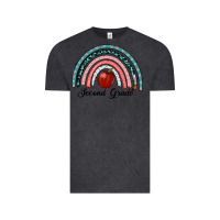 Vintage Black second grade rainbow Vintage Tee - RanaPortraitStore