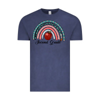 Vintage Denim second grade rainbow Vintage Tee - RanaPortraitStore