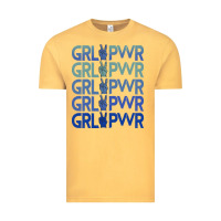 Vintage Mustard Girl Power Peace Vintage Tee - Bettercallsaul