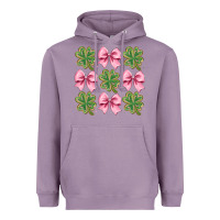 Lavender clover bow Heavyweight Hoodie - CowhideDigitalArt