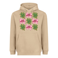 Mushroom clover bow Heavyweight Hoodie - CowhideDigitalArt