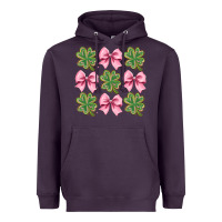 Plum clover bow Heavyweight Hoodie - CowhideDigitalArt