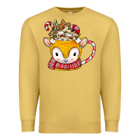 Antique Gold coffee cups animal Premium Sweatshirt - CowhideDigitalArt