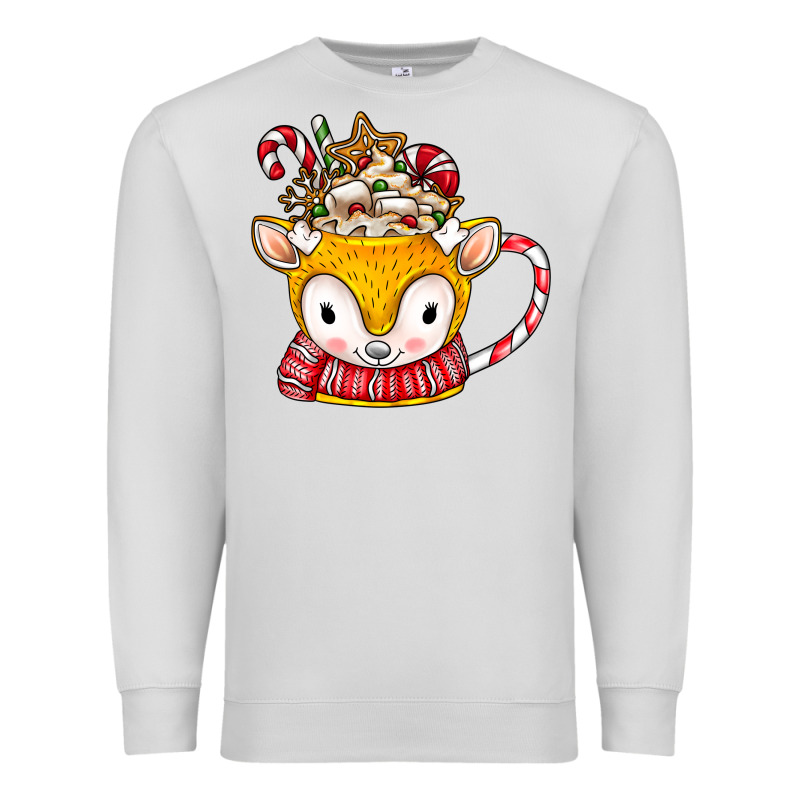 Coffee Cups Animal Premium Sweatshirt by CowhideDigitalArt | Teevron