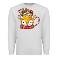 Dove Grey coffee cups animal Premium Sweatshirt - CowhideDigitalArt