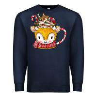 Navy coffee cups animal Premium Sweatshirt - CowhideDigitalArt