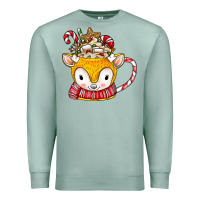 Seafoam coffee cups animal Premium Sweatshirt - CowhideDigitalArt