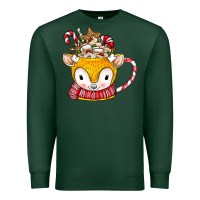 Sports Green coffee cups animal Premium Sweatshirt - CowhideDigitalArt