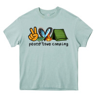Arona peace love camping Heavy Core Tee - NancyCooperArtShop