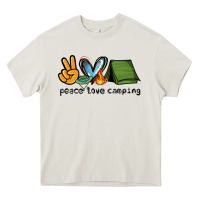 Peace Love Camping Heavy Core Tee | Teevron
