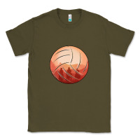 Army Green Cowboy Sunset Volleyball Classic Tee - Bettercallsaul