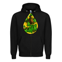 Black st.patrick's teardrop earrings Zipper Hoodie - FaDigitalArtStudio