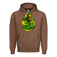 Chestnut st.patrick's teardrop earrings Zipper Hoodie - FaDigitalArtStudio