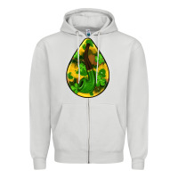 Dove Grey st.patrick's teardrop earrings Zipper Hoodie - FaDigitalArtStudio