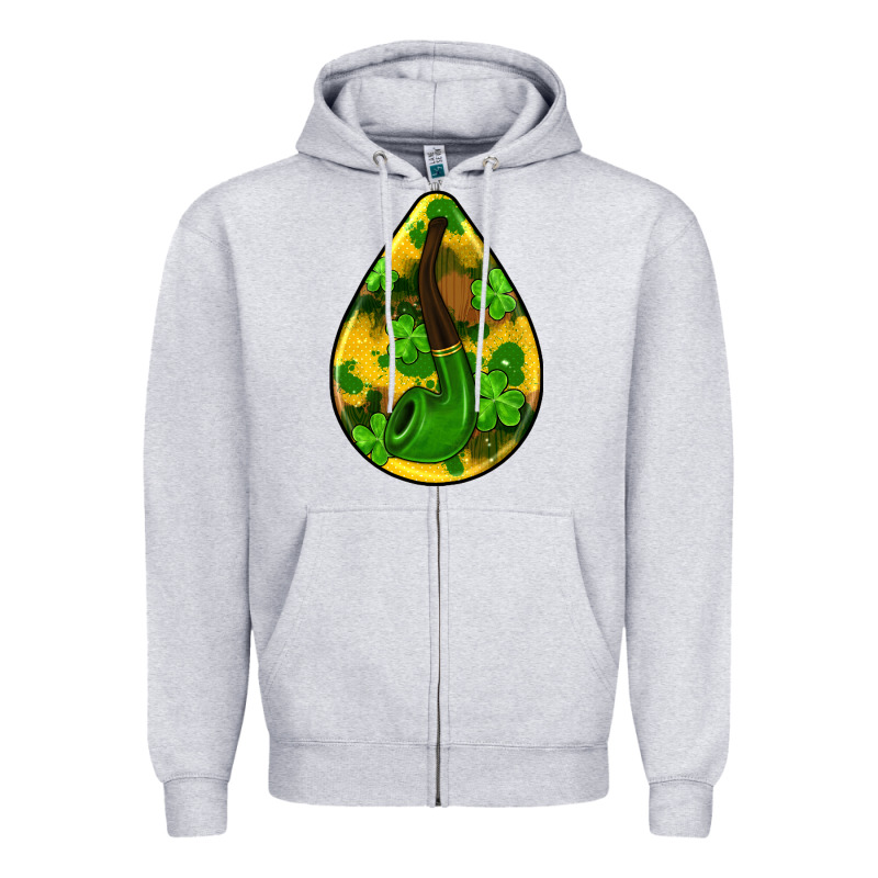 St.patrick's Teardrop Earrings Zipper Hoodie by FaDigitalArtStudio | Teevron