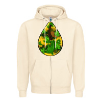 Sandshell st.patrick's teardrop earrings Zipper Hoodie - FaDigitalArtStudio