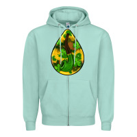 Seafoam st.patrick's teardrop earrings Zipper Hoodie - FaDigitalArtStudio
