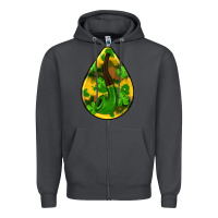 Smoke st.patrick's teardrop earrings Zipper Hoodie - FaDigitalArtStudio