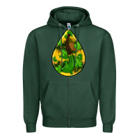 Sports Green st.patrick's teardrop earrings Zipper Hoodie - FaDigitalArtStudio