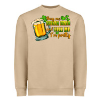 Mushroom Buy me green beer and tell me i'm pretty Heavyweight Sweatshirt - CowGirlArtShop