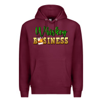 Burgundy whiskey business St. Patricks Day Premium Hoodie - FaDigitalArtStudio