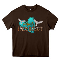 Chocolate Brown perfectly imperfect Heavy Core Tee - NancyCooperArtShop