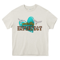 Cream perfectly imperfect Heavy Core Tee - NancyCooperArtShop