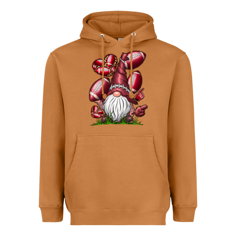 American Football Gnome Heavyweight Hoodie by CowhideDigitalArt | Teevron