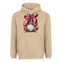 Mushroom American Football Gnome Heavyweight Hoodie - CowhideDigitalArt