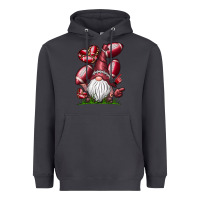 Smoke American Football Gnome Heavyweight Hoodie - CowhideDigitalArt