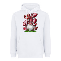White American Football Gnome Heavyweight Hoodie - CowhideDigitalArt