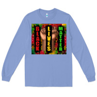 Colony Blue black lives matter juneteenth Long Sleeve Tee - TumblerDesignByShophia
