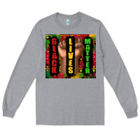 Heather Grey black lives matter juneteenth Long Sleeve Tee - TumblerDesignByShophia