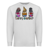 Dove Grey Happy Easter Premium Sweatshirt - CowhideDigitalArt