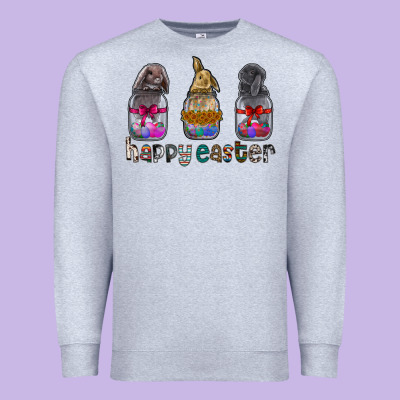Happy Easter Premium Sweatshirt Designed By Cowhidedigitalart