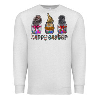Oatmeal Heather Happy Easter Premium Sweatshirt - CowhideDigitalArt