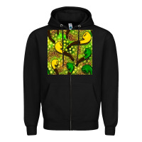 Black St. Patrick's pipe pattern digital paper Zipper Hoodie - BundleAndBundleShop