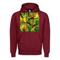 Burgundy St. Patrick's pipe pattern digital paper Zipper Hoodie - BundleAndBundleShop