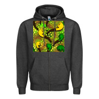 Charcoal Heather St. Patrick's pipe pattern digital paper Zipper Hoodie - BundleAndBundleShop