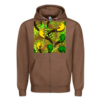 Chestnut St. Patrick's pipe pattern digital paper Zipper Hoodie - BundleAndBundleShop