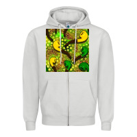 Dove Grey St. Patrick's pipe pattern digital paper Zipper Hoodie - BundleAndBundleShop