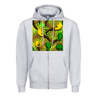 Heather Grey St. Patrick's pipe pattern digital paper Zipper Hoodie - BundleAndBundleShop