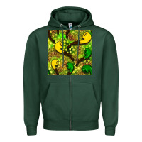 Sports Green St. Patrick's pipe pattern digital paper Zipper Hoodie - BundleAndBundleShop