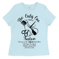 Baby Blue The Only One Salon Ladies Tee - Jasminsmagicworld