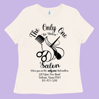 The Only One Salon Ladies Tee Designed By Jasminsmagicworld