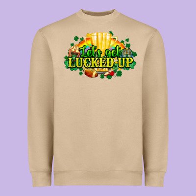 St. Patrick's Day American Football Heavyweight Sweatshirt Designed By Howdyjamesfarm