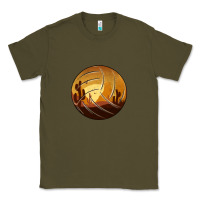 Army Green Desert Cactus Sunset Volleyball Classic Tee - Bettercallsaul